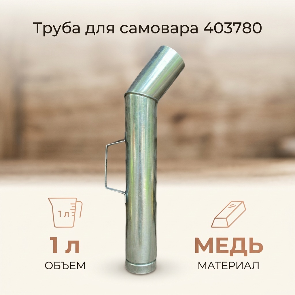 Труба для самовара 403780, медь