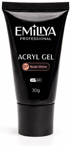 Emiliya Professional акрил-гель NUDE SHINE 07 30 мл