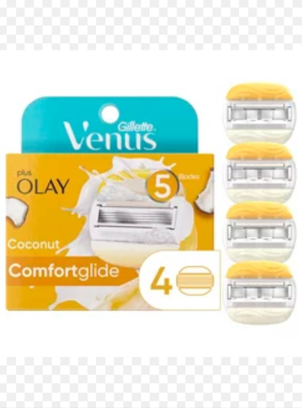 Gillette Venus OLAY сменные кассеты 4 шт