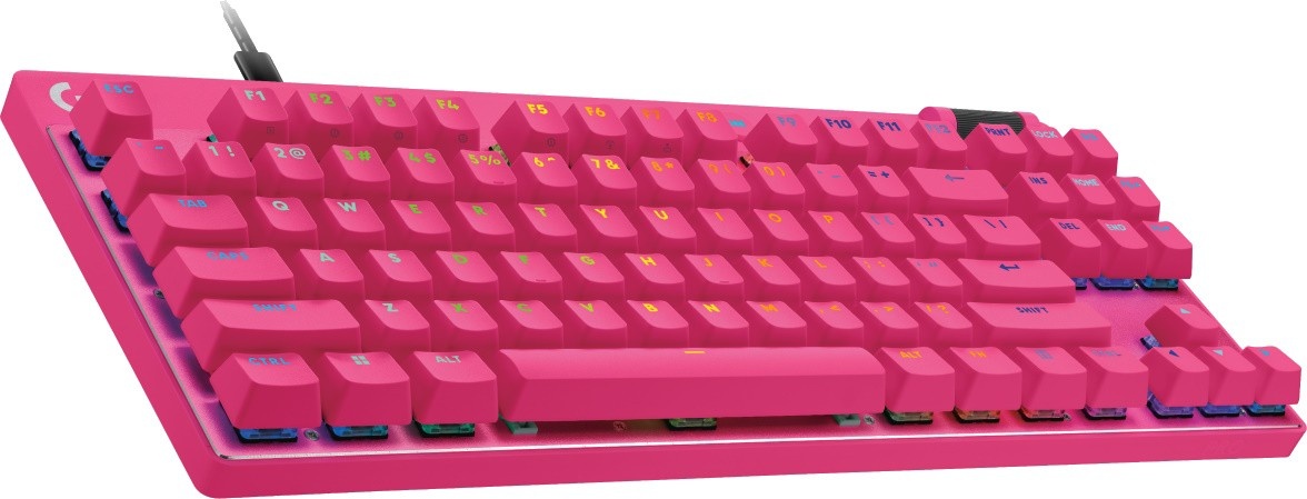 Клавиатура Logitech G PRO X TKL RAPID розовый