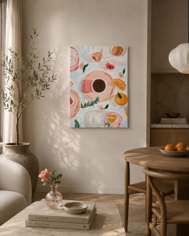 Araystudio.kz картина на холсте “Утренний цитрус” 50x70 см
