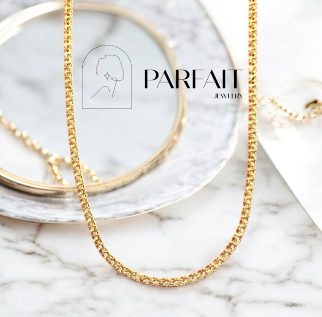 PARFAIT JEWELRY GFC_PJ_Бисмарк_Цепь_0028 длина 55 см, вес 3.85 г золото, плетение бисмарк
