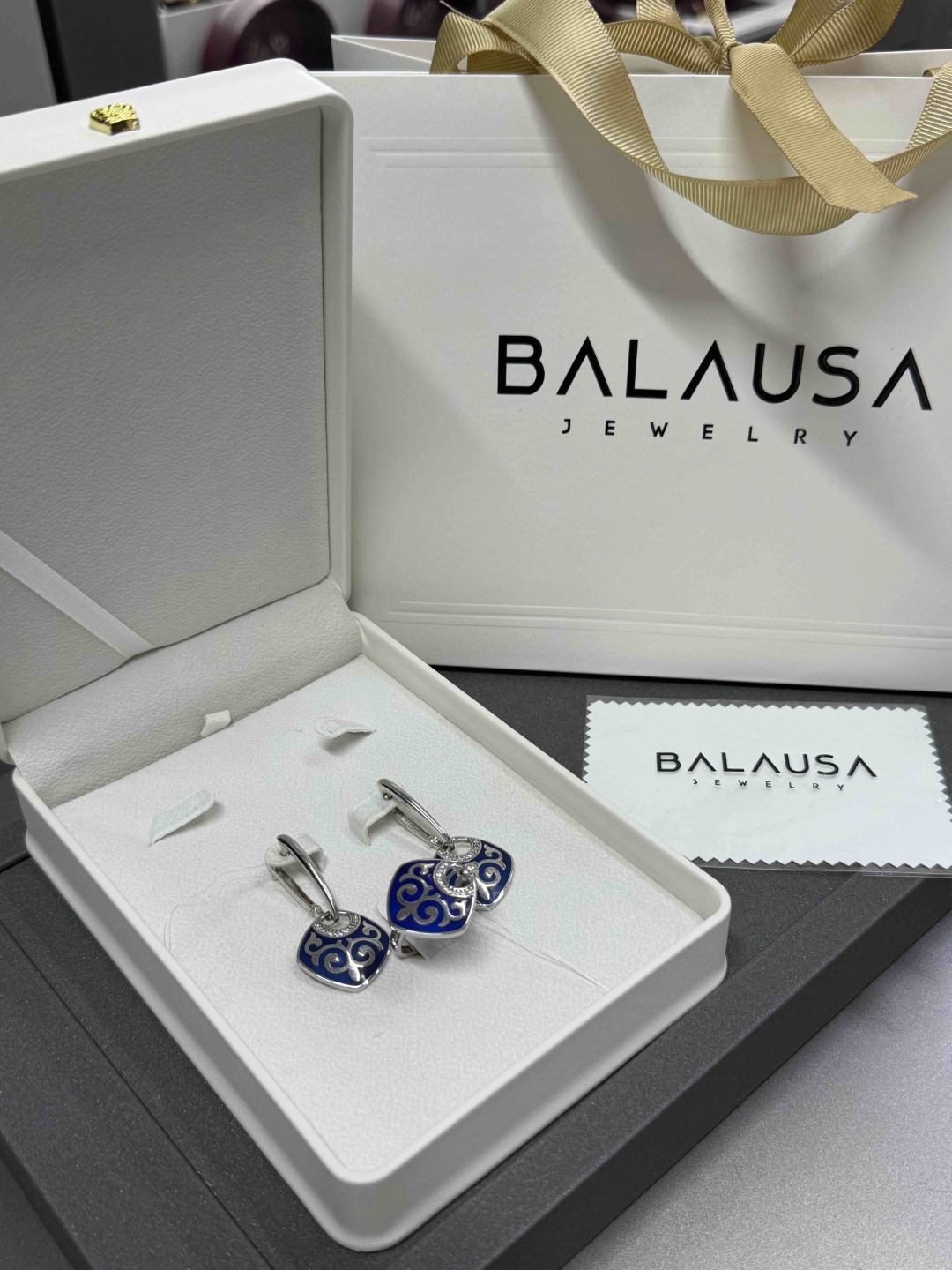 Balausa Jewelry Е226(4) 18р вес 14 г серебро, фианит, эмаль