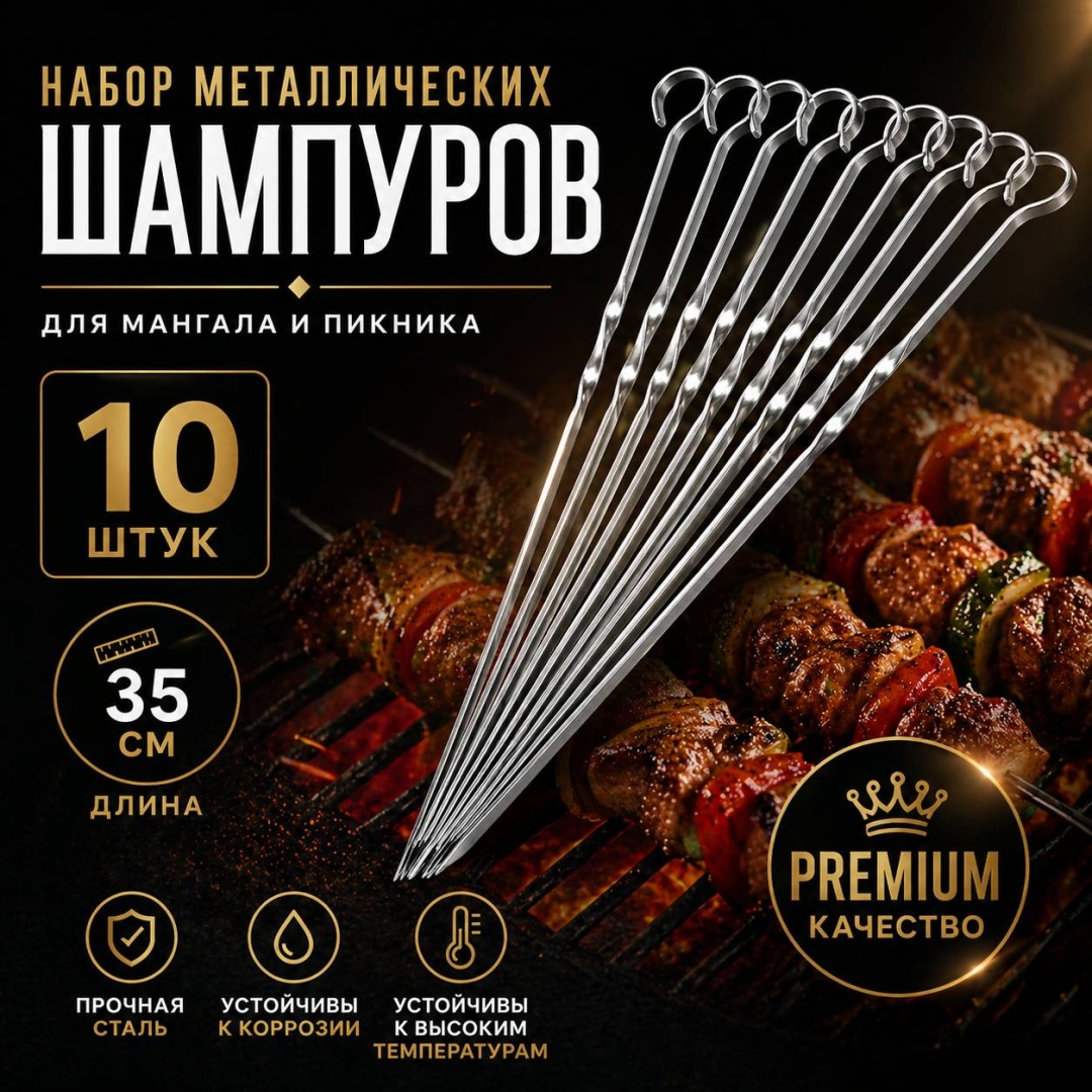 Набор шампуров 30332853_570410903 10 шт