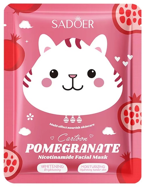 Маска для лица SADOER тканевая Pomegranate 1 шт