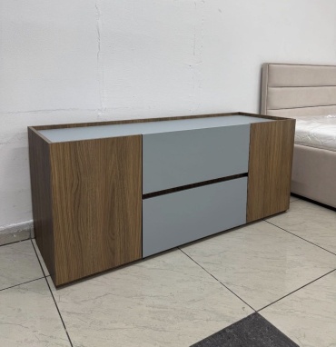 ТВ-тумба напольная Detskaya.kz ГЛОРИЯ, 140x59x46 см, коричневый, зеленый