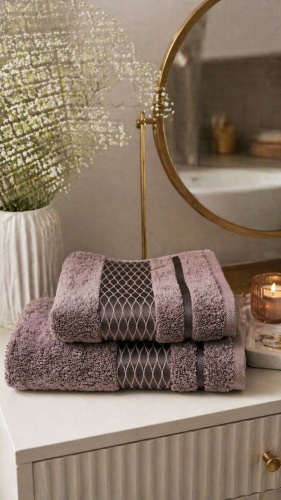 Полотенце Cleanelly 140x70 см, хлопок, махровая ткань, 1 шт,