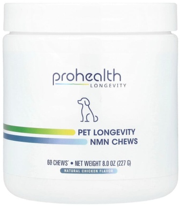 ProHealth Pet Longevity NMN Chews добавка в корм со вкусом курицы для собак 60 таблеток