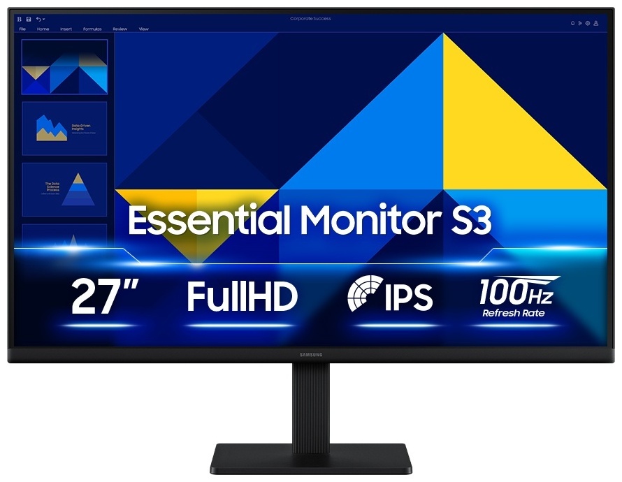 Монитор 27" Samsung LS27D304GAIXCI черный