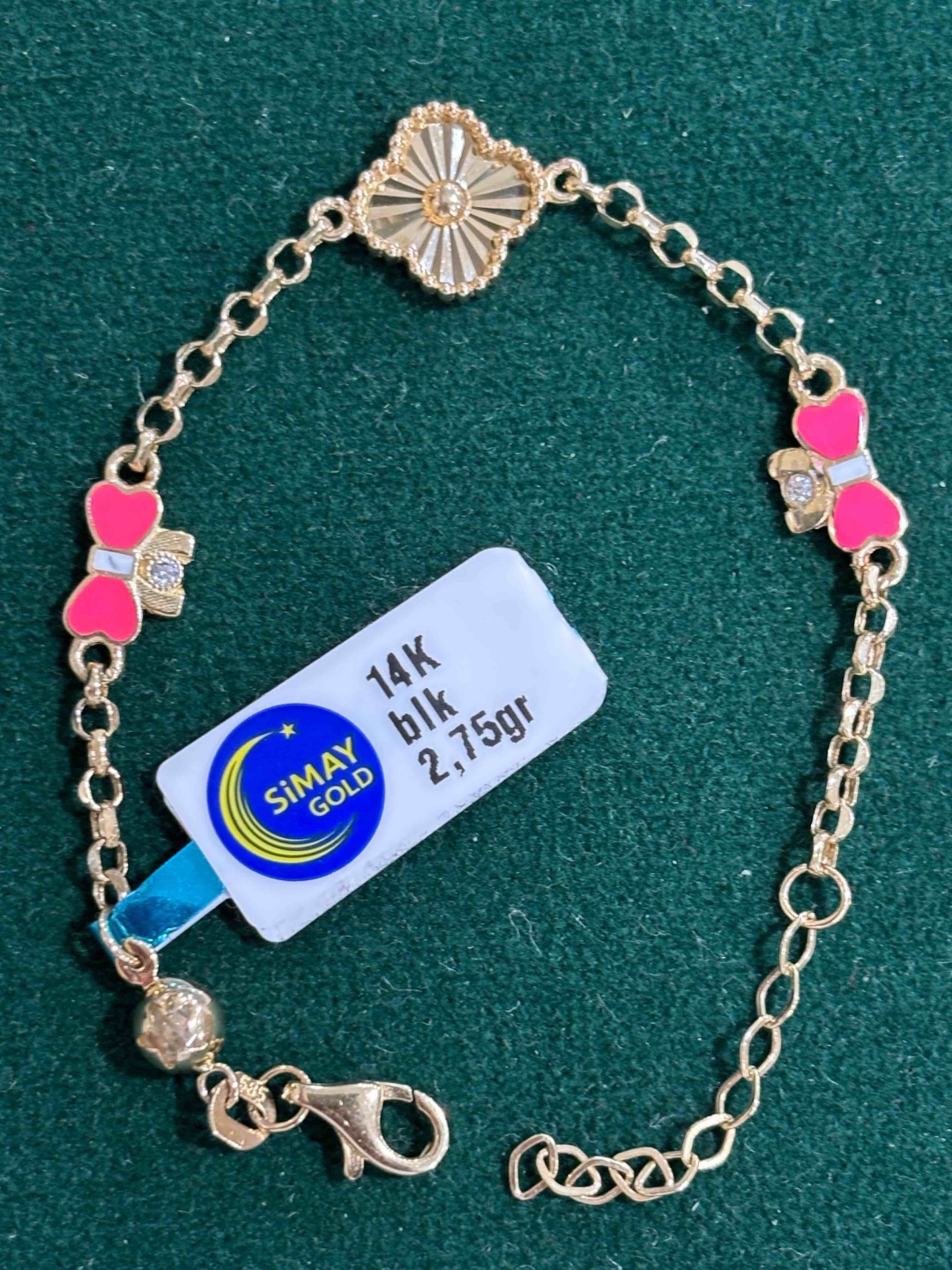 3161 gold 274200885 длина 14 см, вес 2.75 г золото, плетение якорное