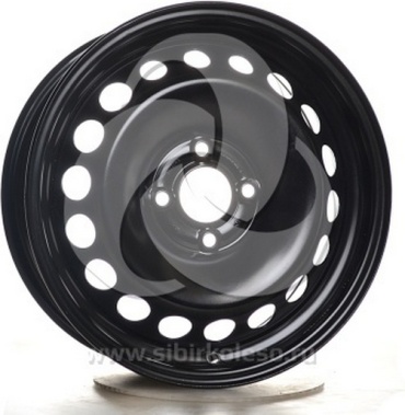 Mefro Reno Logan черный 60.1 6x15/4x100 D60.1 ET40 4 диска черный, серебристый, графит