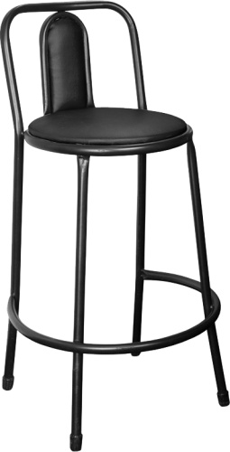 Барный стул ZETA Силантий, 97.5x35x35 см, черный