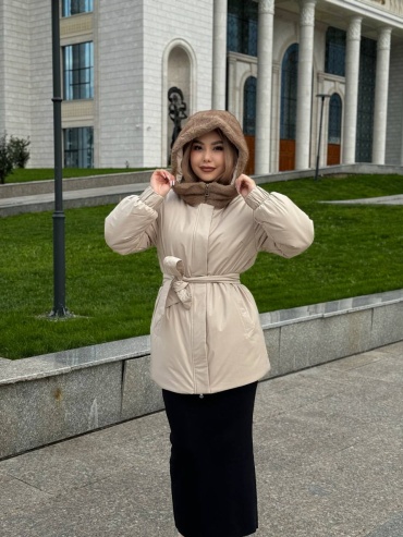 Зимняя куртка AYAZBRAND черный, белый