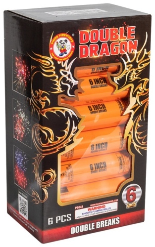 Фестивальные шары "DOUBLE DRAGON", залпов 6