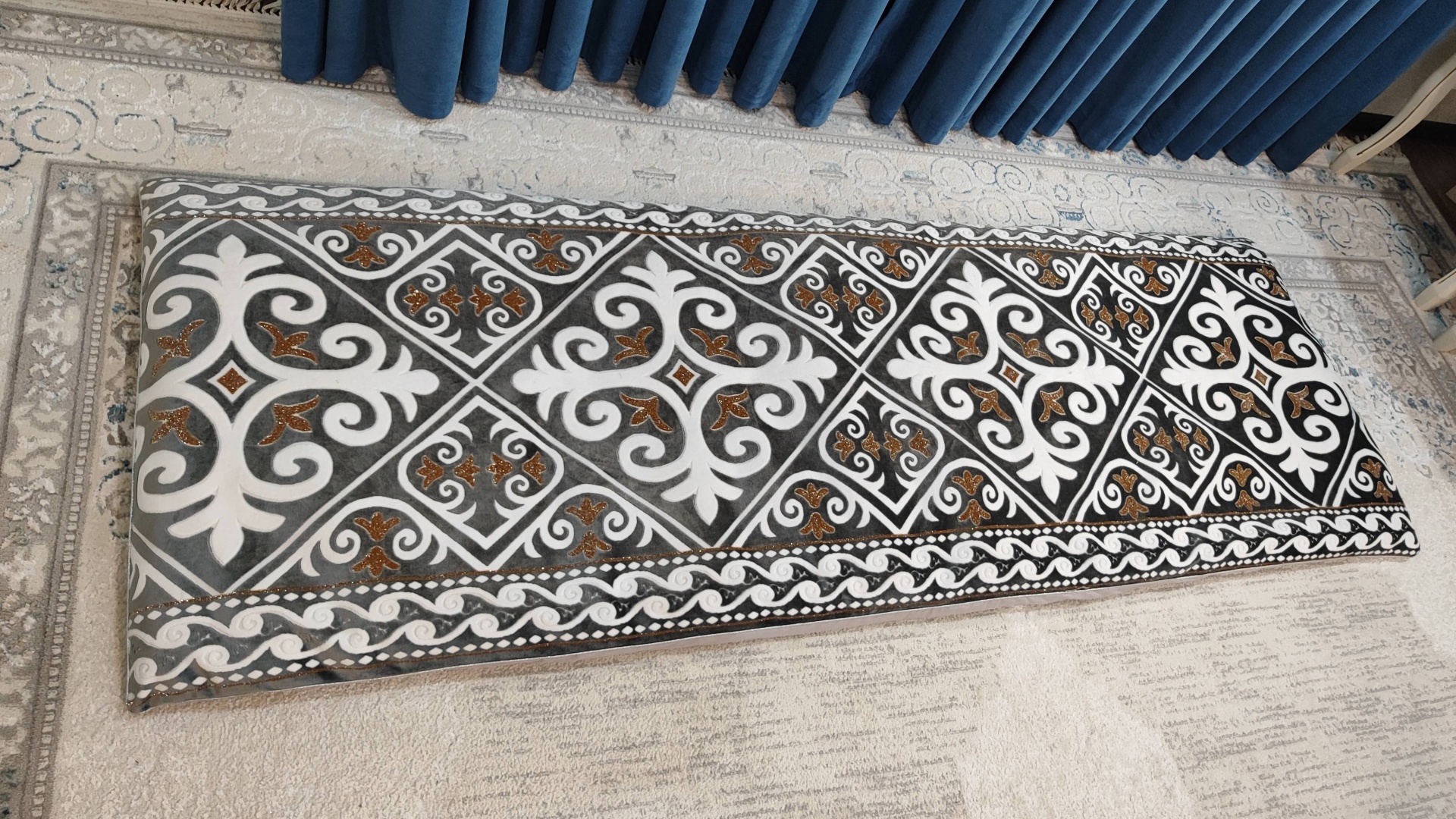 Lutex Markslen корпе 220x80 см, хлопок, серый