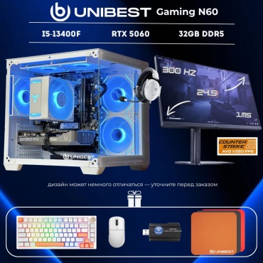 UNIBEST i5-13400F / RTX 5060 8 Гб / 32 Гб / SSD 1000 Гб / Win 11