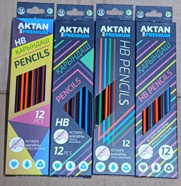 Карандаш AKTAN AN241209, HB, 12 шт
