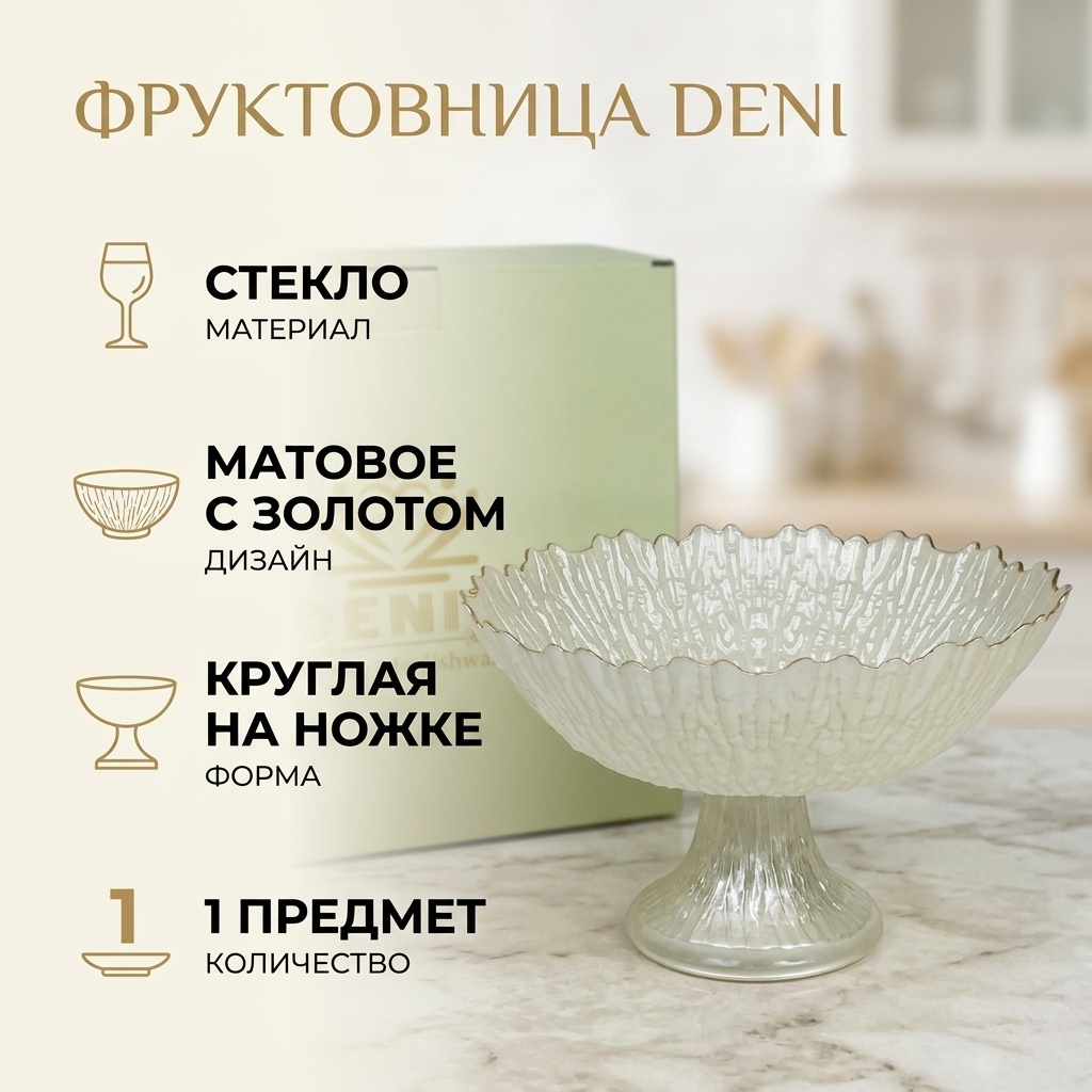 Фруктовница 30371175_171743673 круглая 1 шт