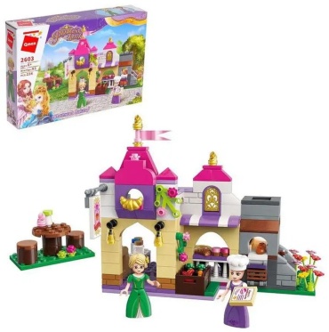 Конструктор Brick 13244941 розовый; фиолетовый, деталей 236 шт