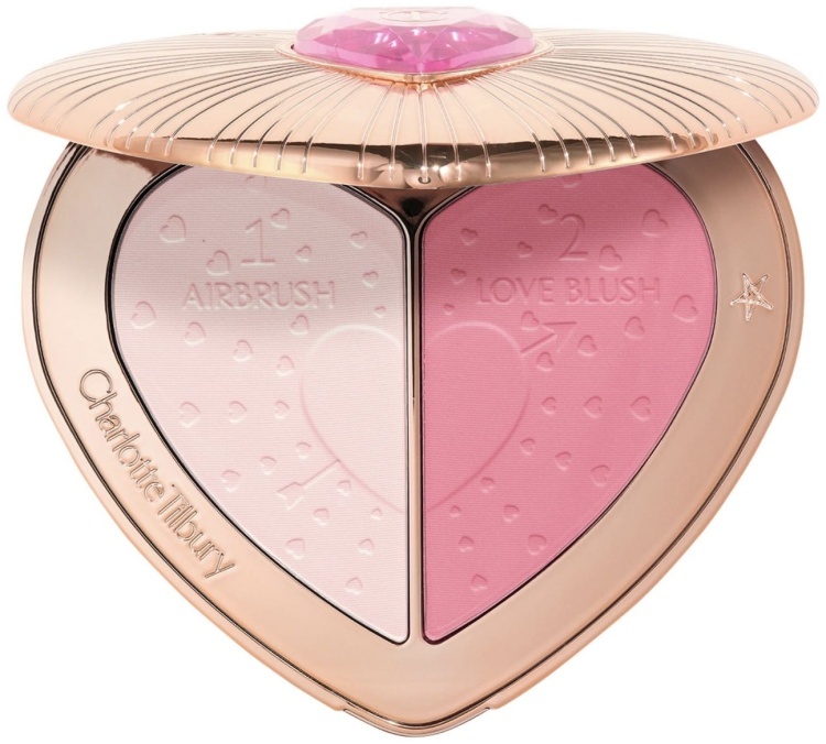 Charlotte Tilbury Beauty Soulmates Palette румяна Pillow Talk Flawless Pink