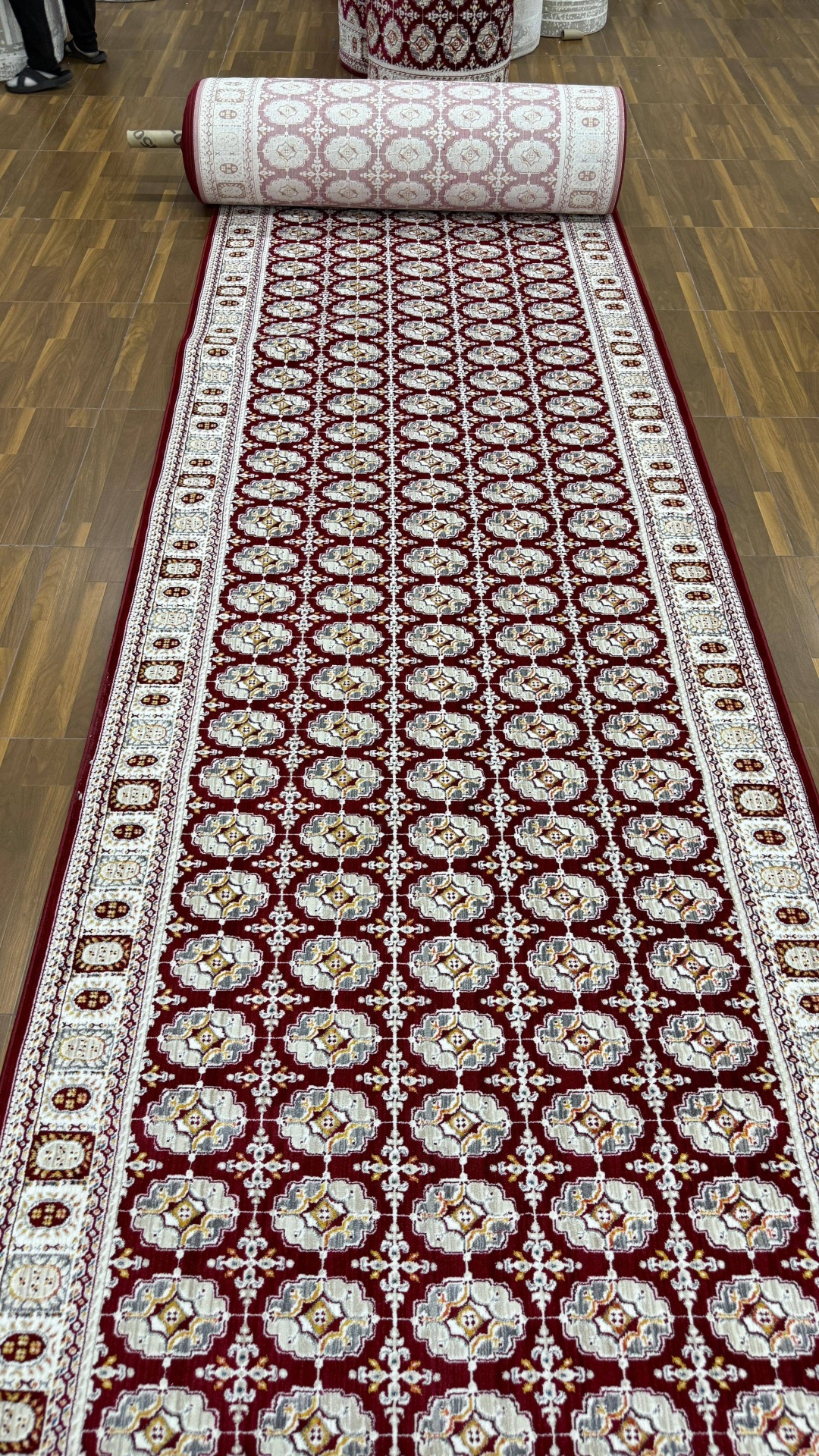 Ковровая дорожка Vintage длинный ворс, бамбуковый шелк, 150 см x 3 м