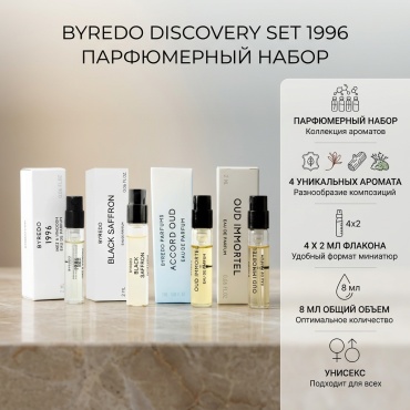 Byredo discovery set 1996 парфюмерный набор 8 мл, унисекс