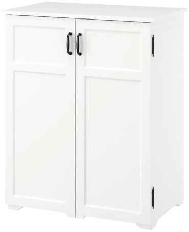 Распашной шкаф IKEA ГРЕОКЕР, 84x101х48 см, белый