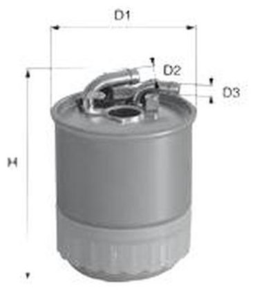 MECAFILTER топливный фильтр ELG5459