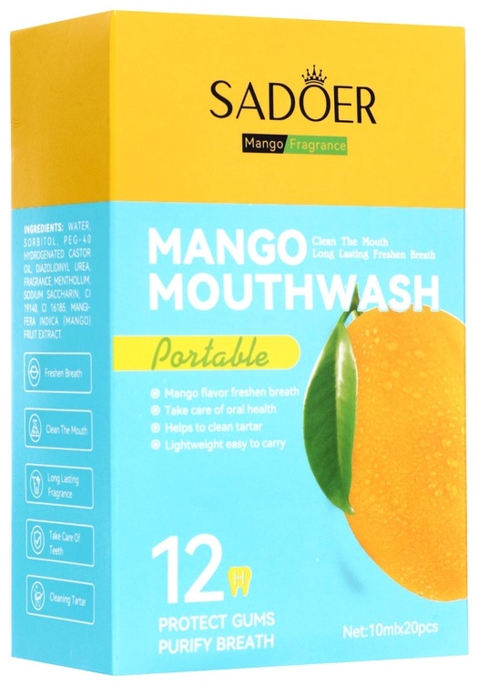 SADOER Mango Mouthwash ополаскиватель фруктовый 200 мл