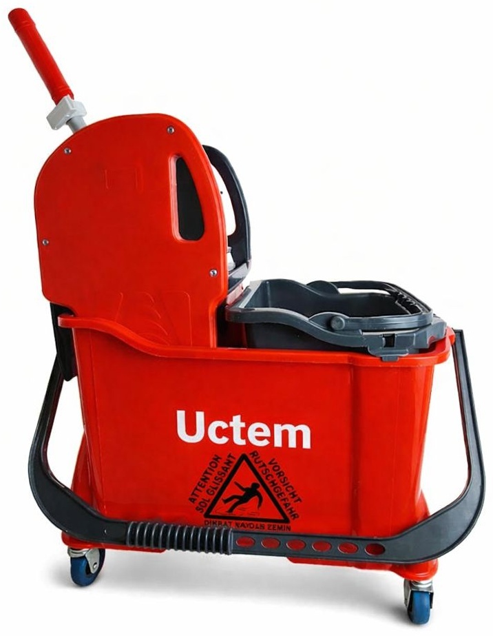 Уборочная тележка Uctem Тележка для уборки с отжимом, пластик