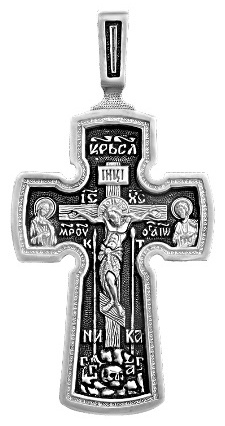 Шарм-подвеска ВОЗНЕСЕНСКИЙ ЮЗ 2-320-3 вес 7 г серебро, без вставок