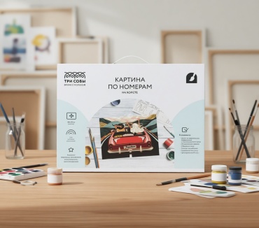 Картина по номерам ТРИ СОВЫ Freedom холст на подрамнике 40x30 см
