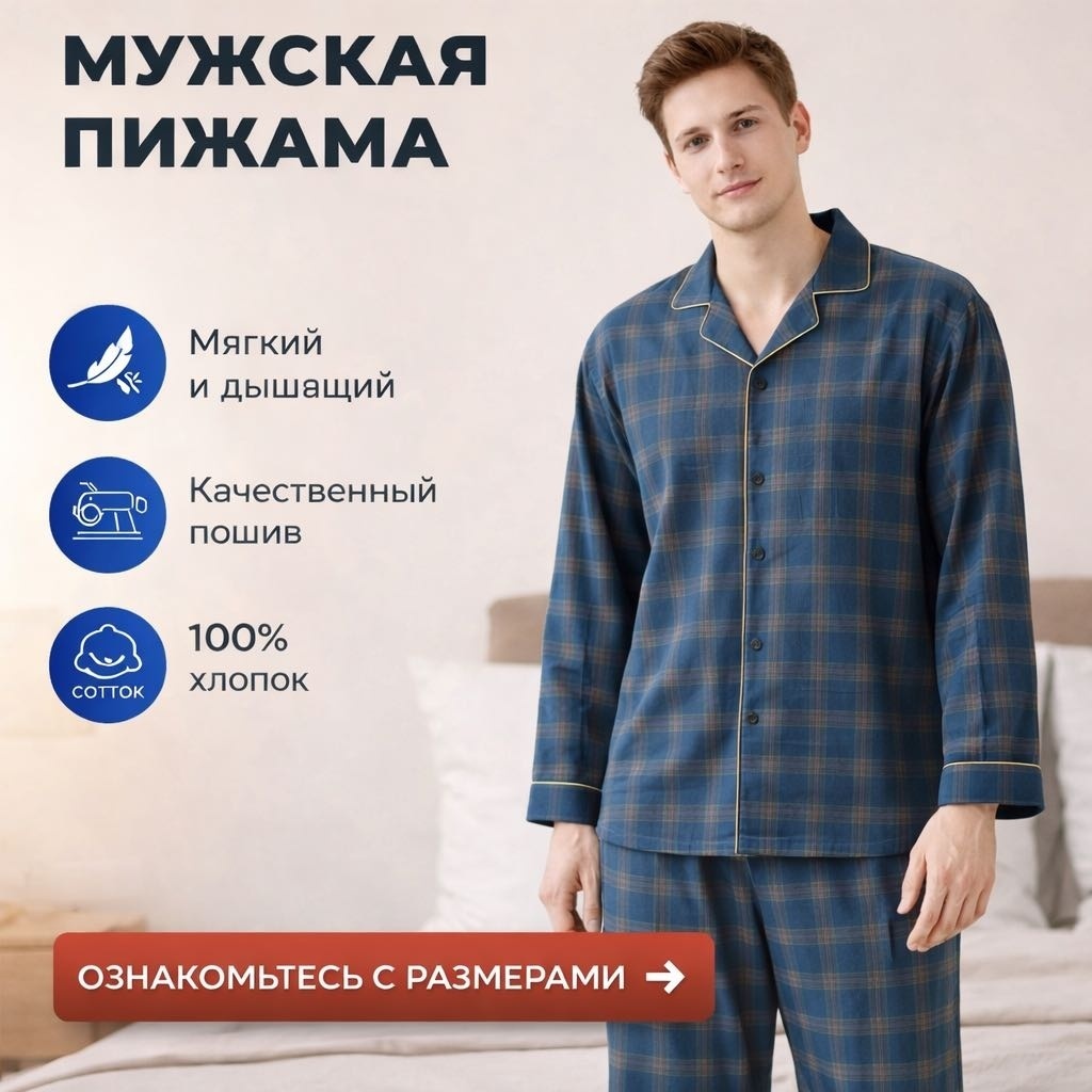 Пижама Comfort синий