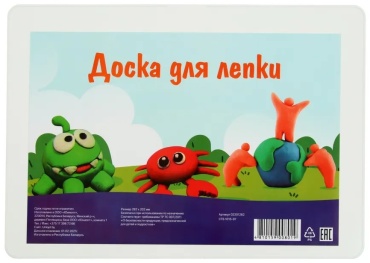 Масса для лепки Доска для лепки из пластика белая количество цветов: 1 шт