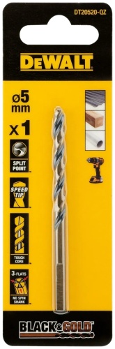 DeWALT по металлу DT20520-QZ 5 мм, 1 шт.