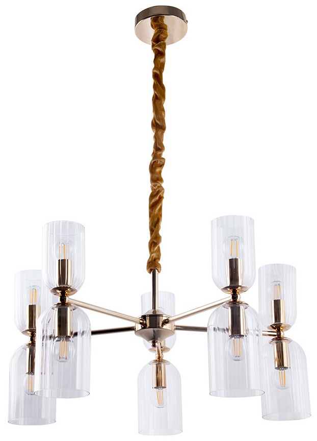 Люстра подвесная Arte Lamp E14, кол-во ламп: 10 шт