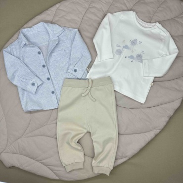 Комплект CICCIMBABY белый, бежевый