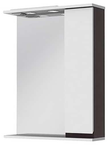 Шкаф зеркальный навесной Juventa Моника, 75x17.5x83 см, белый