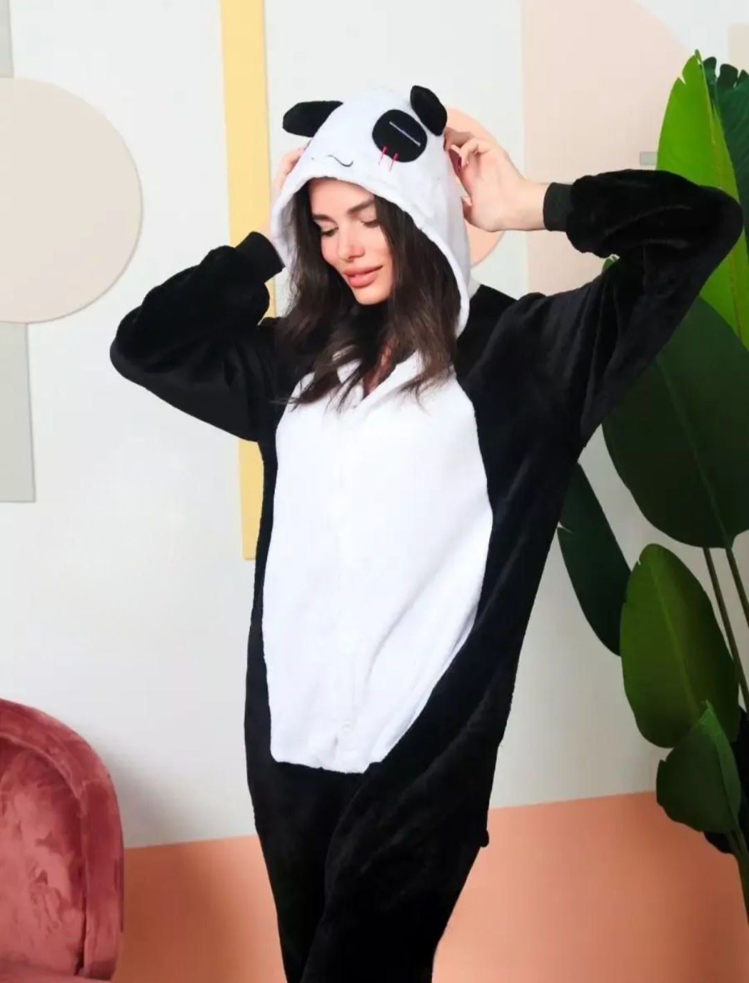 Кигуруми Kigurumi_vkz черный, белый