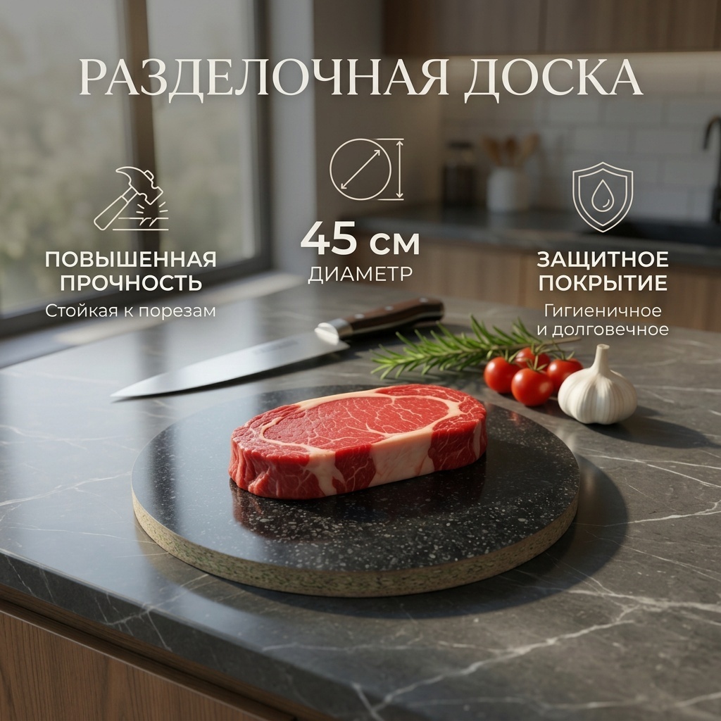 Разделочная доска 30338293_507550278 1 шт, ЛДСП