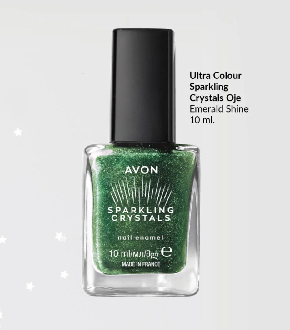 Avon лак Sparkling Crystals (сила кристаллов) Emerald Shine 10 мл