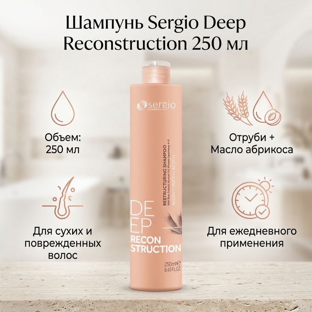 Sergio Deep Reconstruction шампунь 250 мл
