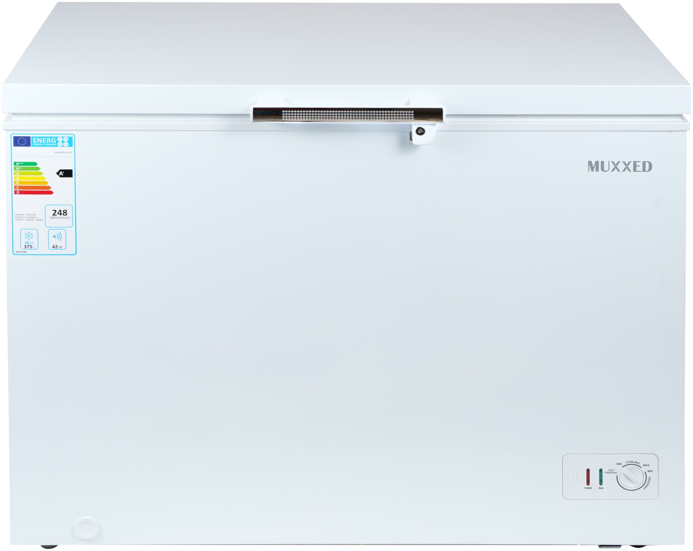 Морозильник Muxxed M BC/BD375 375 л белый