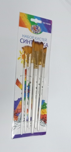Набор кистей "Синтетика", 6шт (№2,4,6,8,10,12)