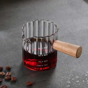 VAKS мерный стакан Meas7 90ml, дерево, стекло
