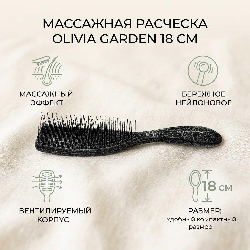 Olivia Garden массажная расческа 18 см