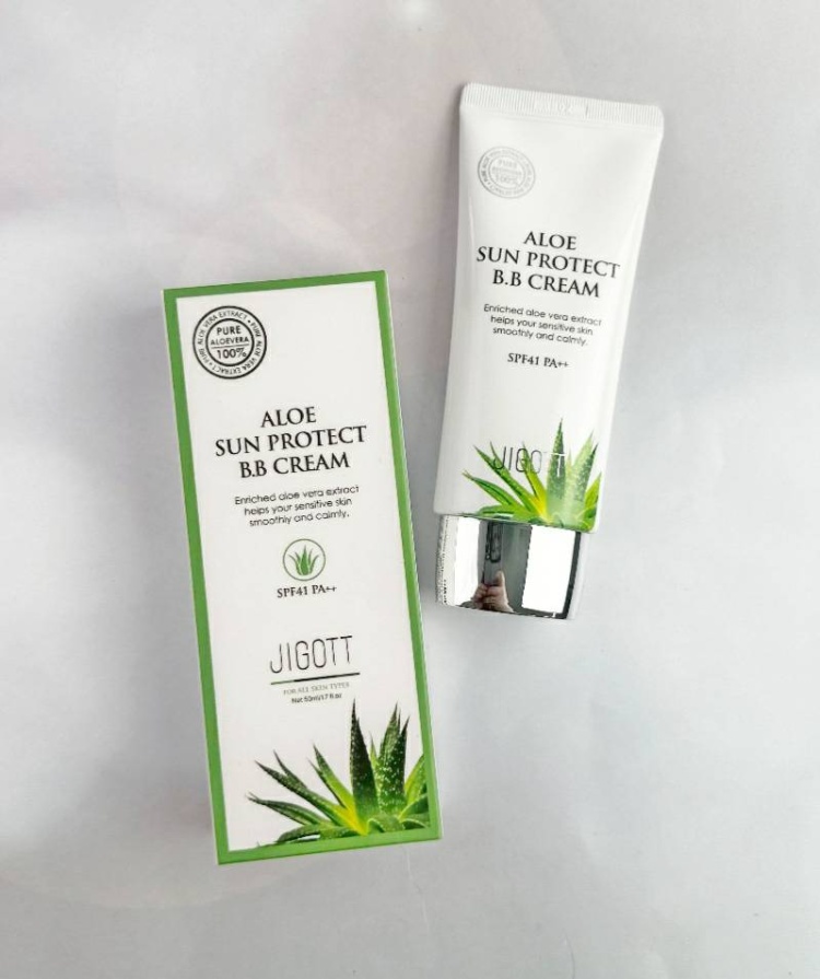 JIGOTT BB CREAM BB  ALOE SUN PROTECT 50        Kaspi.kz