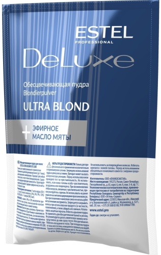 ESTEL PROFESSIONAL DeLuxe Ultra blond 30 мл осветляющий порошок 30 мл