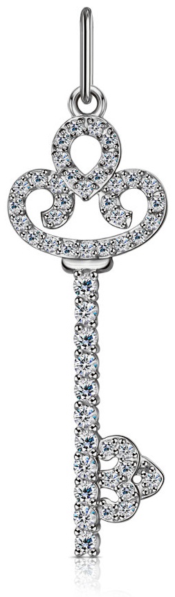 Подвеска Veronika jewelry factory П230-361 вес 1.18 г золото, фианит