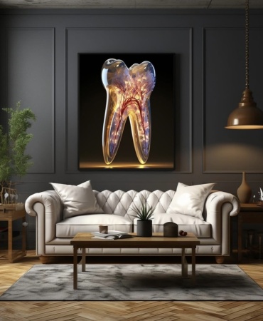 Assel Luxe 3D-картина Assel Luxe Картина зубы для стоматологий 50x70 см